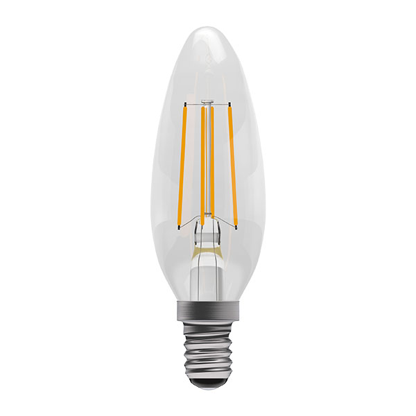 Genesis LED 4.5W Filament Clear Candle - SES - 2700K